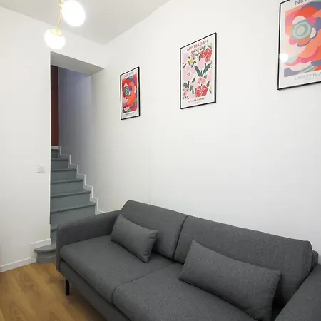4#duplex 2 Pers#paris 15#commerce#ac Appartamento *